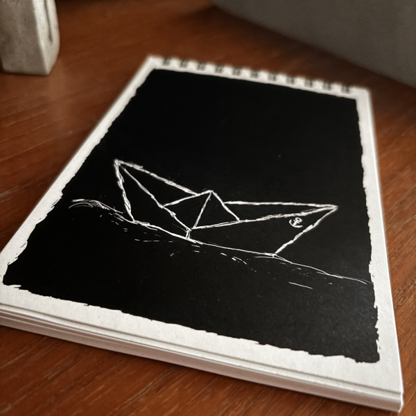 Spiralblock „Paperboat 2.0“ – Notizblock Din A6